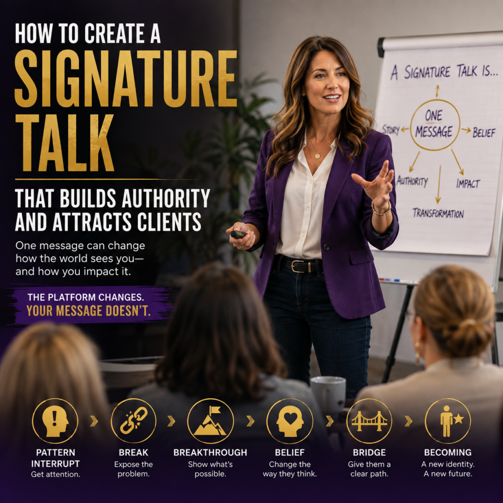 How to create a signature talk that builds authority and attracts clients
